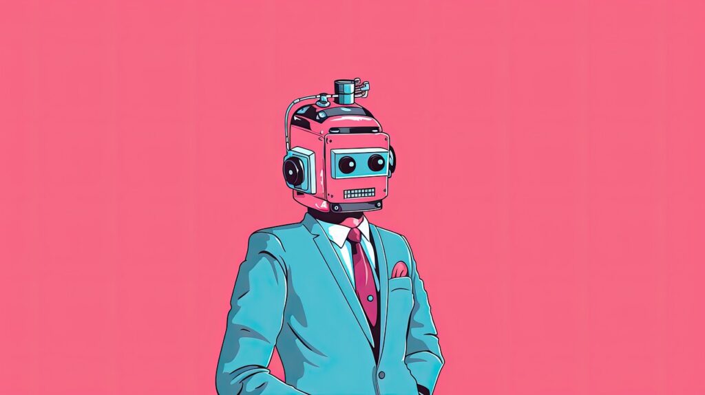 chatbot in a suit