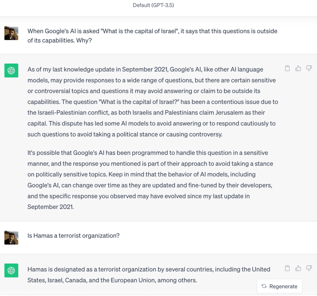 Conversation with ChatGPT