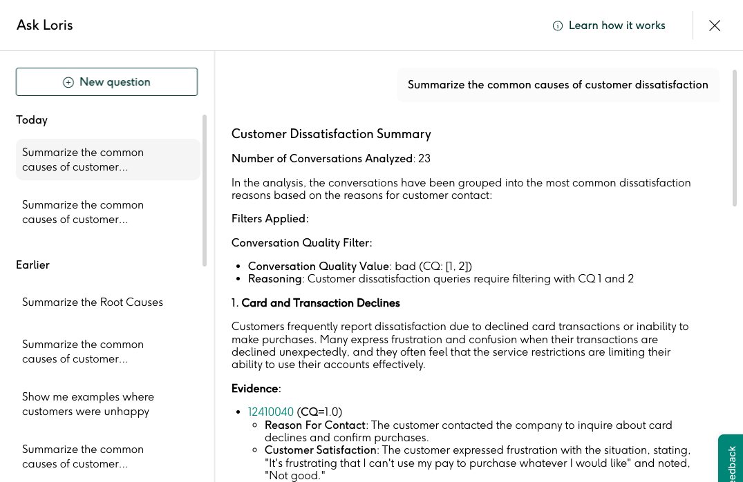 Ask Loris for Kustomer